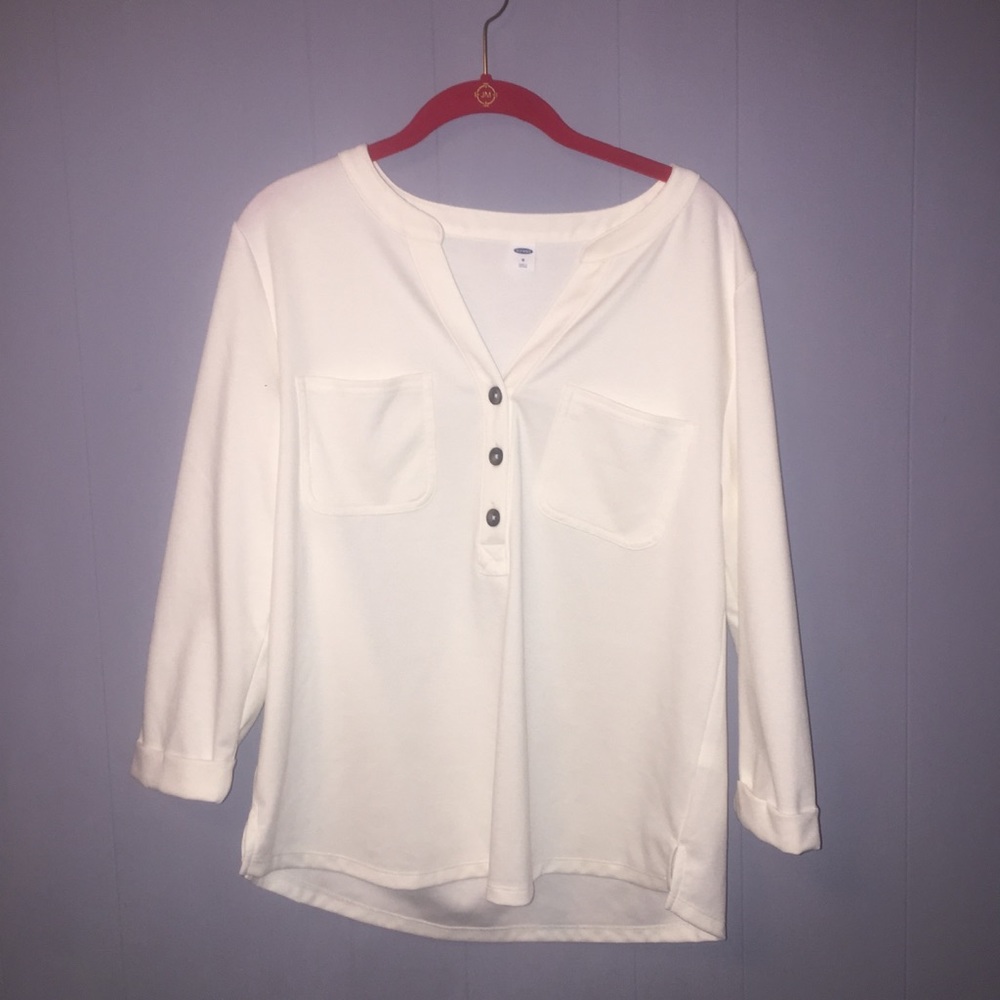 Cream Button Up Blouse